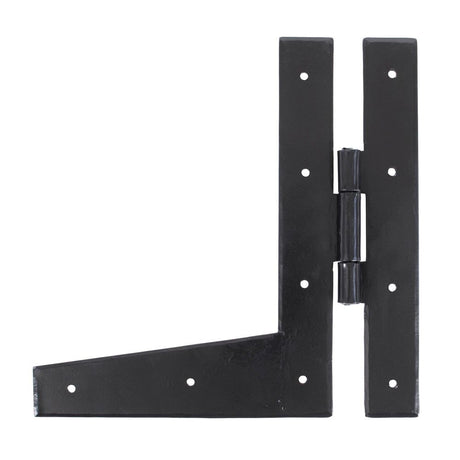 This is an image showing From The Anvil - Black 9" HL Hinge (pair) available from trade door handles, quick delivery and discounted prices