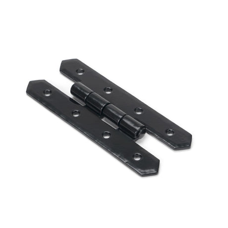 This is an image showing From The Anvil - Black 4" H Hinge (pair) available from trade door handles, quick delivery and discounted prices