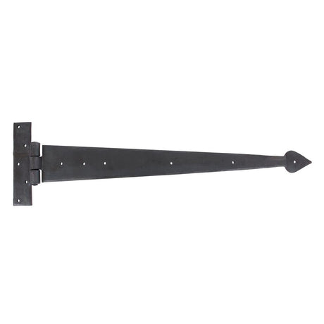 This is an image showing From The Anvil - Beeswax 22" Arrow Head T Hinge (pair) available from trade door handles, quick delivery and discounted prices
