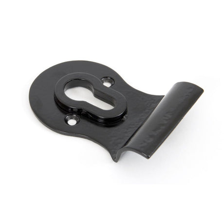 This is an image showing From The Anvil - Black Euro Door Pull available from trade door handles, quick delivery and discounted prices