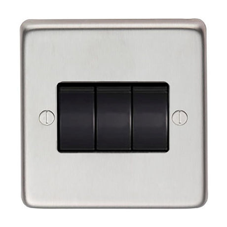 This is an image showing From The Anvil - SSS Triple 10 Amp Switch available from trade door handles, quick delivery and discounted prices
