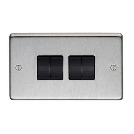 This is an image showing From The Anvil - SSS Quad 10 Amp Switch available from trade door handles, quick delivery and discounted prices