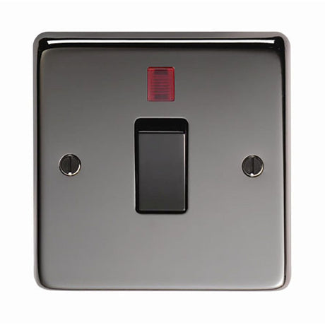 This is an image showing From The Anvil - BN Single Switch + Neon available from trade door handles, quick delivery and discounted prices