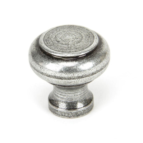 This is an image showing From The Anvil - Pewter Regency Cabinet Knob - Small available from trade door handles, quick delivery and discounted prices
