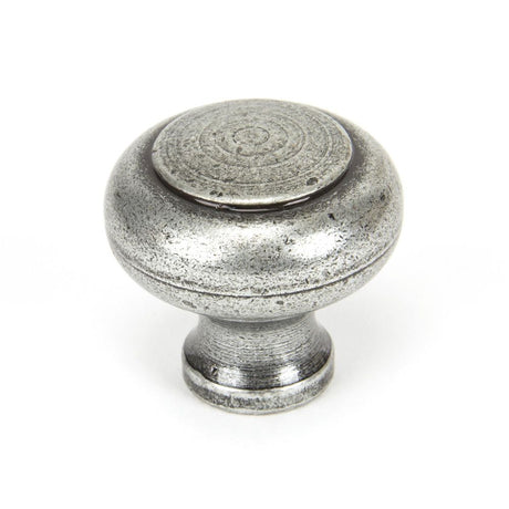 This is an image showing From The Anvil - Pewter Regency Cabinet Knob - Large available from trade door handles, quick delivery and discounted prices