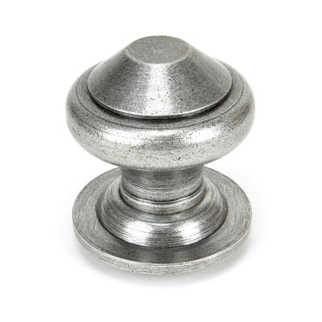 This is an image showing From The Anvil - Pewter Regency Centre Door Knob available from trade door handles, quick delivery and discounted prices