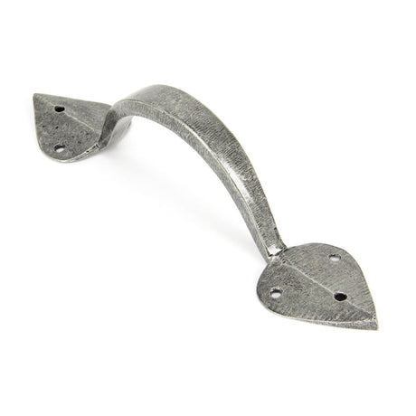 This is an image showing From The Anvil - Pewter Large Shropshire Pull Handle available from trade door handles, quick delivery and discounted prices