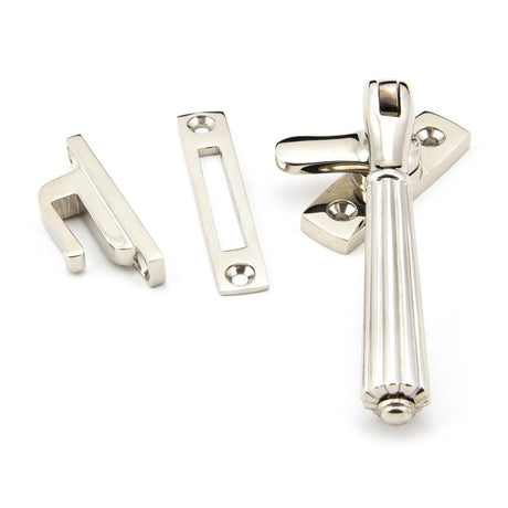 This is an image showing From The Anvil - Polished Nickel Locking Hinton Fastener available from trade door handles, quick delivery and discounted prices