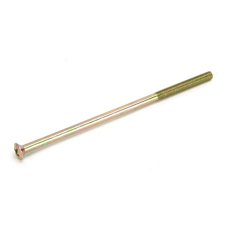 This is an image showing From The Anvil - Polished Brass M5 x 120mm Male Bolt (1) available from trade door handles, quick delivery and discounted prices