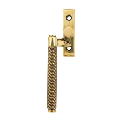 This is an image showing From The Anvil - Aged Brass Brompton Espag - LH available from trade door handles, quick delivery and discounted prices