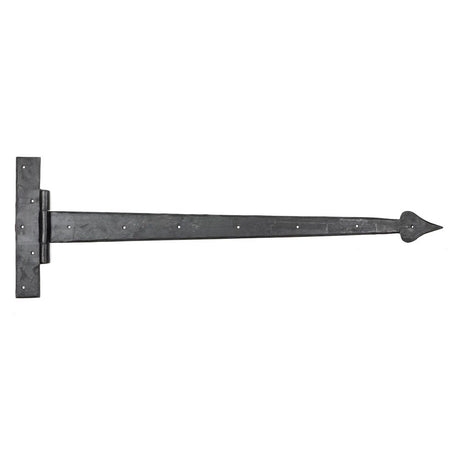 This is an image showing From The Anvil - External Beeswax 36" Barn Door T Hinge (pair) available from trade door handles, quick delivery and discounted prices