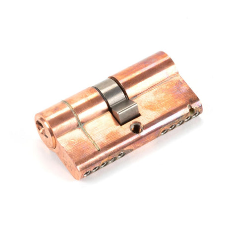 This is an image showing From The Anvil - Polished Bronze 30/30 5pin Euro Cylinder KA available from trade door handles, quick delivery and discounted prices