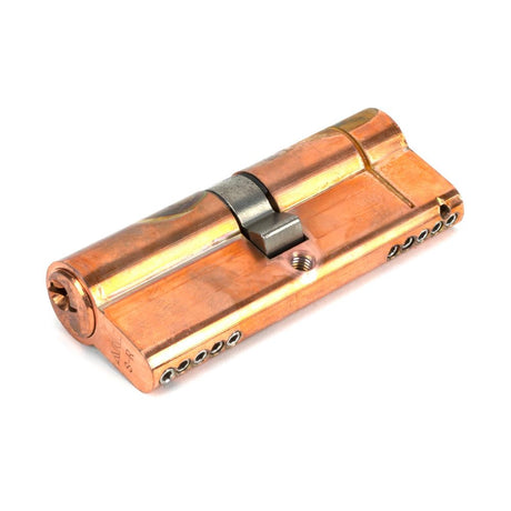 This is an image showing From The Anvil - Polished Bronze 40/40 5pin Euro Cylinder KA available from trade door handles, quick delivery and discounted prices