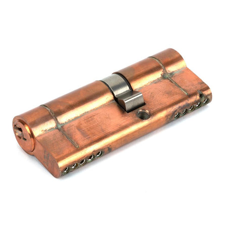 This is an image showing From The Anvil - Polished Bronze 35/45 5pin Euro Cylinder KA available from trade door handles, quick delivery and discounted prices
