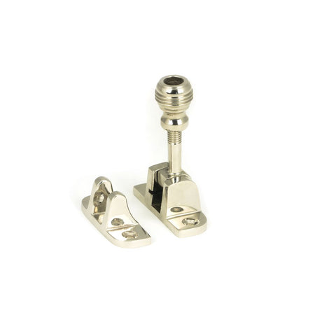 This is an image showing From The Anvil - Polished Nickel Prestbury Brighton Fastener (Radiused) available from trade door handles, quick delivery and discounted prices
