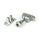 This is an image showing From The Anvil - Satin Chrome Mushroom Brighton Fastener (Radiused) available from trade door handles, quick delivery and discounted prices