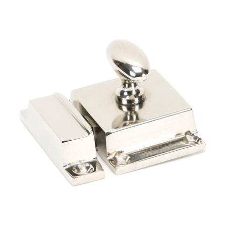 This is an image showing From The Anvil - Polished Nickel Cabinet Latch available from trade door handles, quick delivery and discounted prices