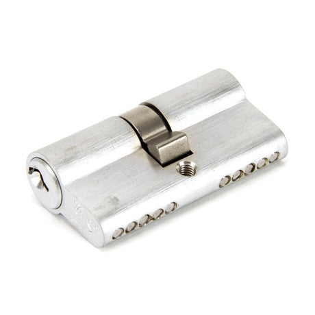 This is an image showing From The Anvil - Satin Chrome 30/30 5pin Euro Cylinder KA available from trade door handles, quick delivery and discounted prices