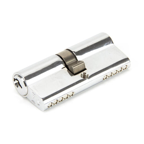 This is an image showing From The Anvil - Polished Chrome 35/35 5pin Euro Cylinder KA available from trade door handles, quick delivery and discounted prices