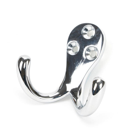 This is an image showing From The Anvil - Polished Chrome Celtic Double Robe Hook available from trade door handles, quick delivery and discounted prices