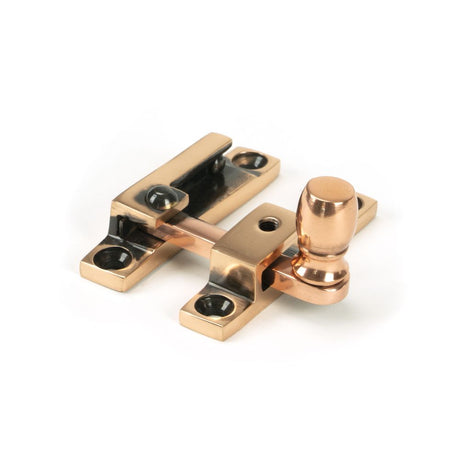 This is an image showing From The Anvil - Polished Bronze Mushroom Quadrant Fastener - Narrow available from trade door handles, quick delivery and discounted prices