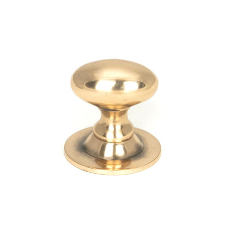 This is an image showing From The Anvil - Polished Bronze Oval Cabinet Knob 33mm available from trade door handles, quick delivery and discounted prices