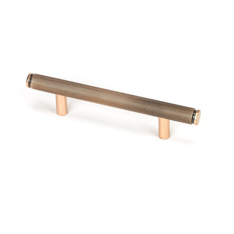 This is an image showing From The Anvil - Polished Bronze Full Brompton Pull Handle - Small available from trade door handles, quick delivery and discounted prices