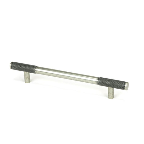 This is an image showing From The Anvil - Pewter Half Brompton Pull Handle - Medium available from trade door handles, quick delivery and discounted prices