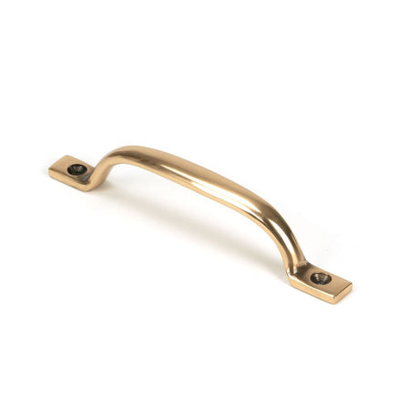 This is an image showing From The Anvil - Polished Bronze Slim Sash Pull available from trade door handles, quick delivery and discounted prices