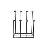 This is an image showing From The Anvil - Matt Black Four Pair Boot Rack available from trade door handles, quick delivery and discounted prices