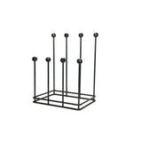 This is an image showing From The Anvil - Matt Black Four Pair Boot Rack available from trade door handles, quick delivery and discounted prices