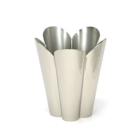 This is an image showing From The Anvil - Smooth Nickel Flora Pot - Small available from trade door handles, quick delivery and discounted prices