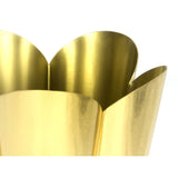 This is an image showing From The Anvil - Smooth Brass Flora Pot - Large available from trade door handles, quick delivery and discounted prices