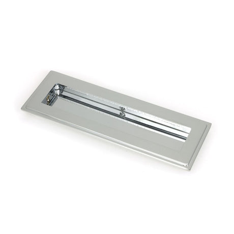 This is an image showing From The Anvil - Polished Chrome 175mm Art Deco Rectangular Pull available from trade door handles, quick delivery and discounted prices