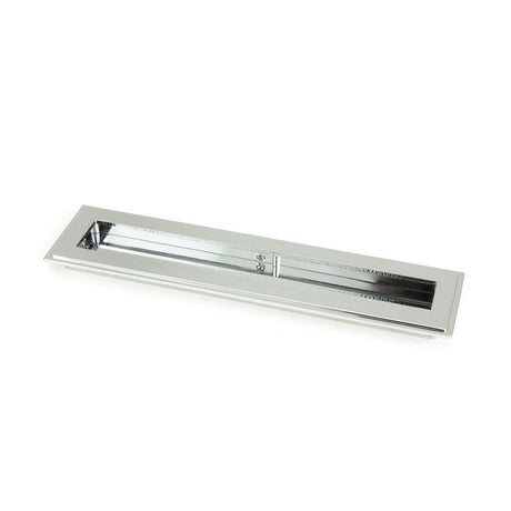 This is an image showing From The Anvil - Polished Chrome 250mm Art Deco Rectangular Pull available from trade door handles, quick delivery and discounted prices