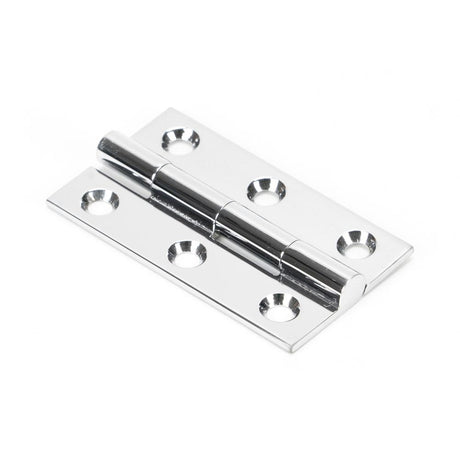 This is an image showing From The Anvil - Polished Chrome 2" Butt Hinge (pair) available from trade door handles, quick delivery and discounted prices