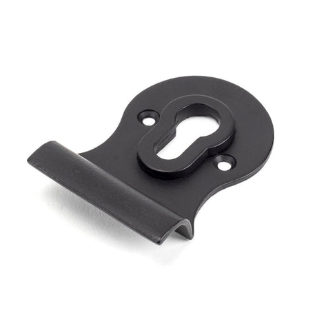 This is an image showing From The Anvil - Matt Black Euro Door Pull available from trade door handles, quick delivery and discounted prices