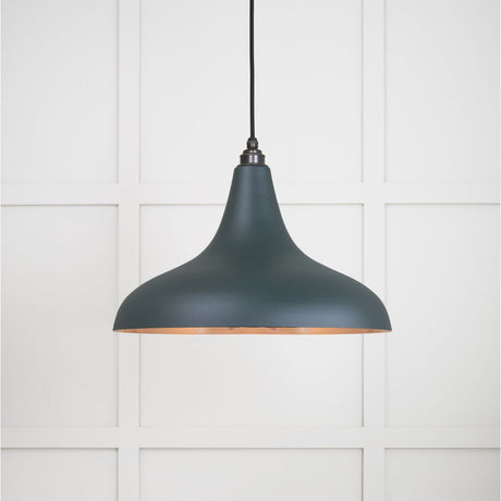 This is an image showing From The Anvil - Smooth Copper Frankley Pendant in Dingle available from trade door handles, quick delivery and discounted prices