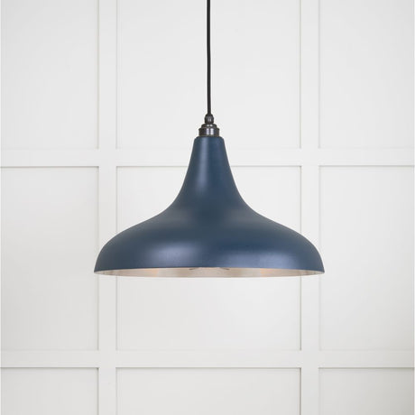 This is an image showing From The Anvil - Smooth Nickel Frankley Pendant in Dusk available from trade door handles, quick delivery and discounted prices