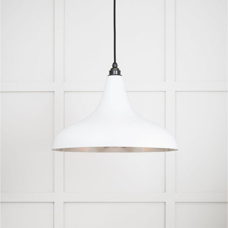 This is an image showing From The Anvil - Smooth Nickel Frankley Pendant in Flock available from trade door handles, quick delivery and discounted prices