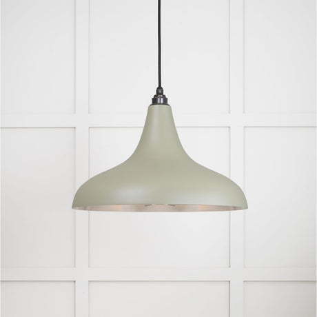 This is an image showing From The Anvil - Smooth Nickel Frankley Pendant in Tump available from trade door handles, quick delivery and discounted prices