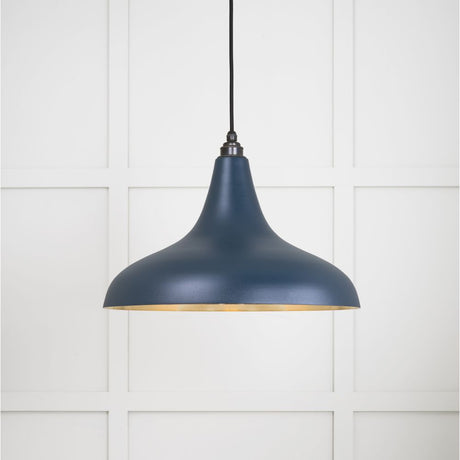 This is an image showing From The Anvil - Smooth Brass Frankley Pendant in Dusk available from trade door handles, quick delivery and discounted prices