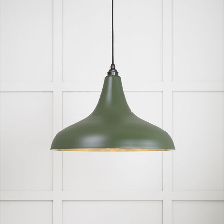 This is an image showing From The Anvil - Smooth Brass Frankley Pendant in Heath available from trade door handles, quick delivery and discounted prices