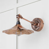 This is an image showing From The Anvil - Smooth Copper Flora Wall Light available from trade door handles, quick delivery and discounted prices