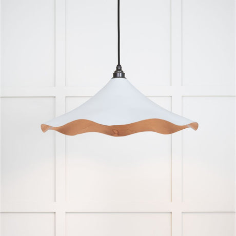This is an image showing From The Anvil - Smooth Copper Flora Pendant in Birch available from trade door handles, quick delivery and discounted prices