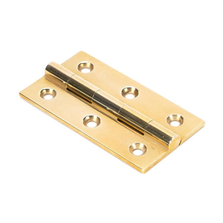 This is an image showing From The Anvil - Polished Brass 2.5" Butt Hinge (pair) available from trade door handles, quick delivery and discounted prices