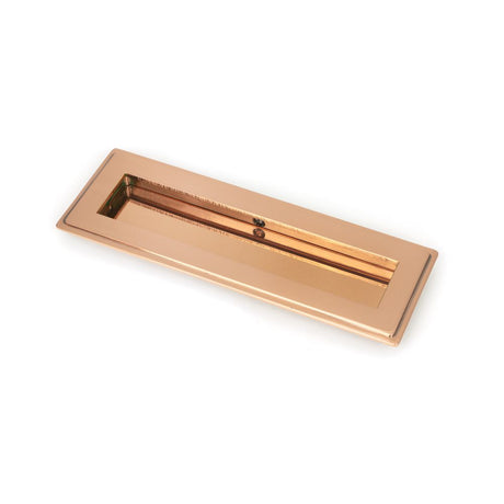 This is an image showing From The Anvil - Polished Bronze 175mm Art Deco Rectangular Pull available from trade door handles, quick delivery and discounted prices
