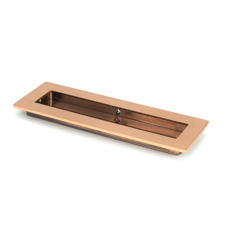 This is an image showing From The Anvil - Polished Bronze 175mm Plain Rectangular Pull available from trade door handles, quick delivery and discounted prices