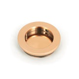 This is an image showing From The Anvil - Polished Bronze 60mm Plain Round Pull available from trade door handles, quick delivery and discounted prices