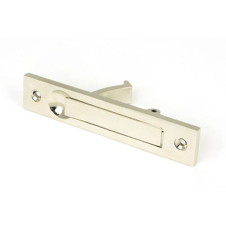 This is an image showing From The Anvil - Polished Nickel 125mm x 25mm Edge Pull available from trade door handles, quick delivery and discounted prices